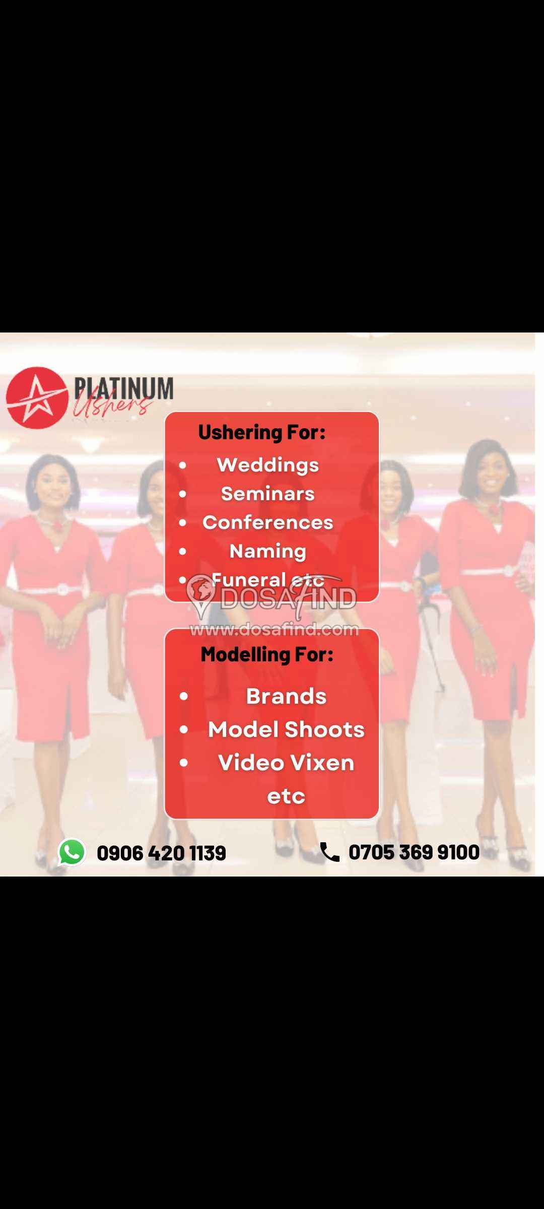 platinum ushers